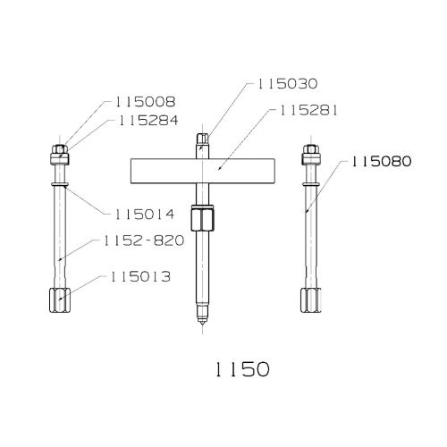 EXTRACTOR FORZA SERIE 1100 DE 2 ALARGADERAS